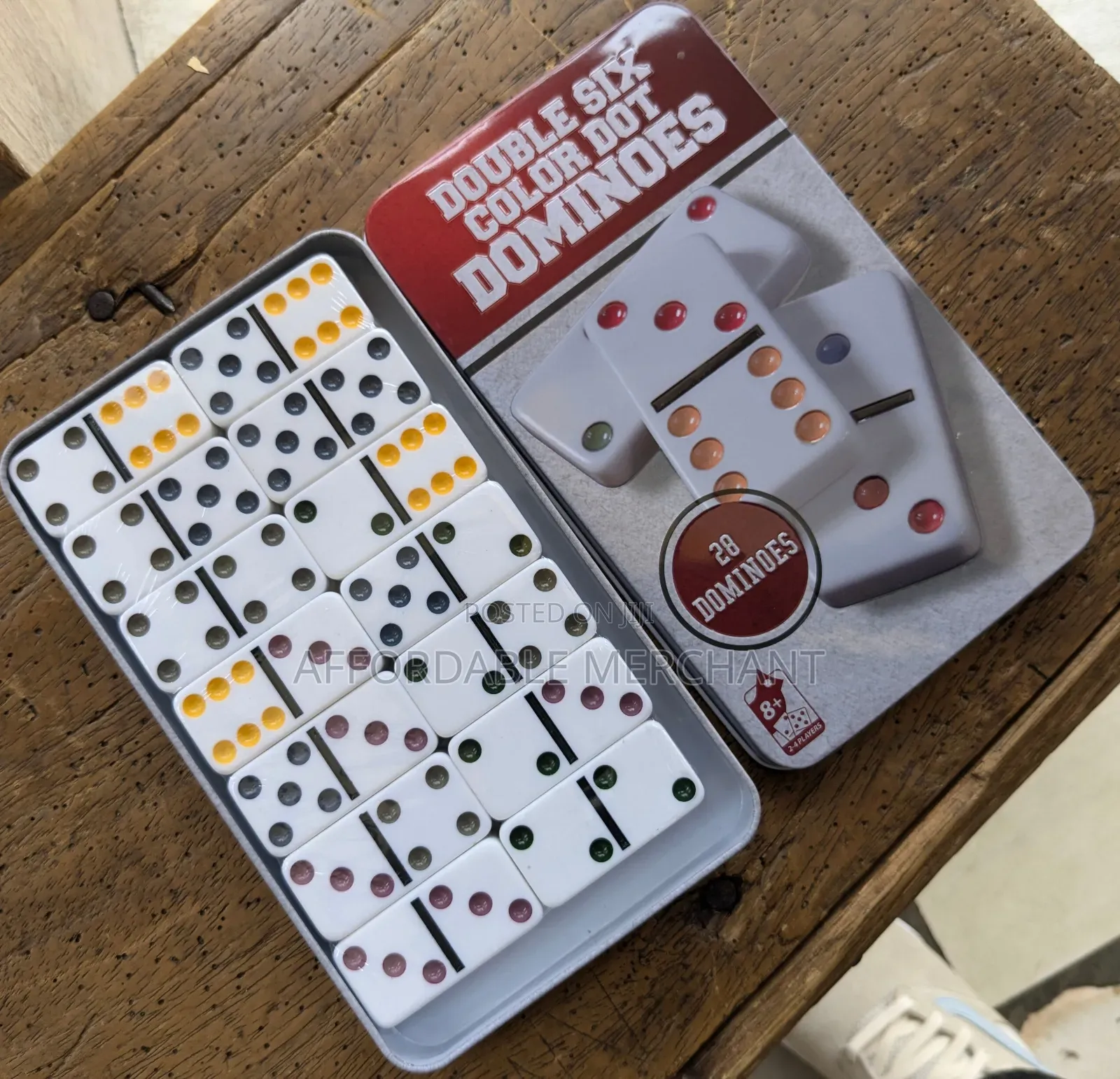 Generic Double Six Dot Dominoes (28 Dominoes)