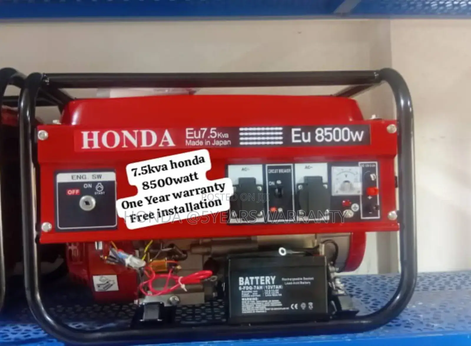 Bloom Energy Solution Honda 7.5kva 8500watt Petrol Generator