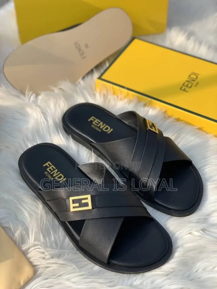 Fendi Cross Men’S Slippers