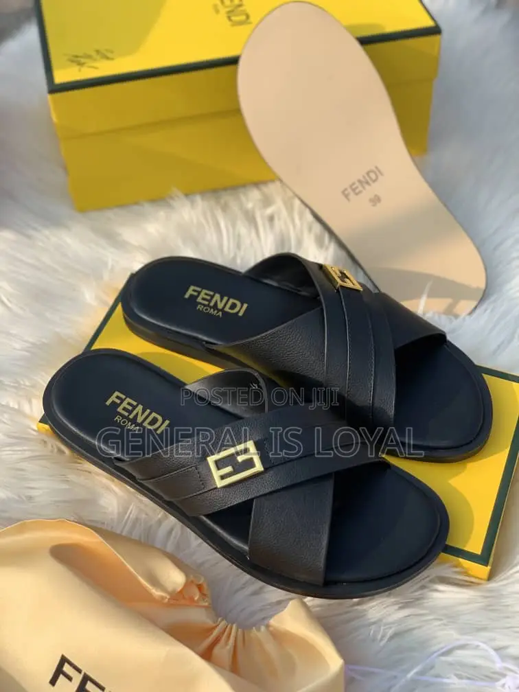 Fendi Cross Men’S Slippers