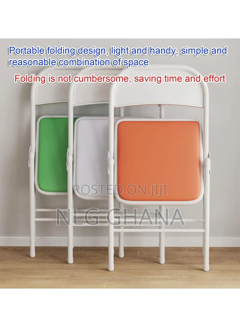 Heavy Duty Foldable Iron Chair for Home. Ghx3641