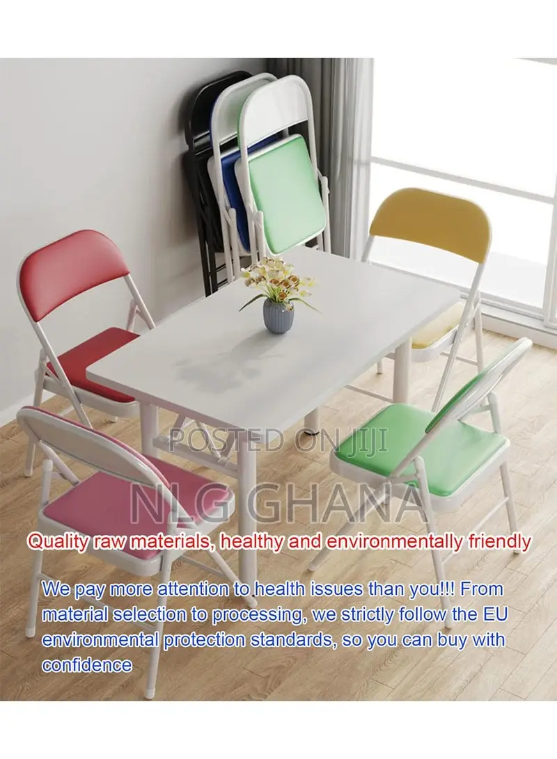 Heavy Duty Foldable Iron Chair for Home. Ghx3641