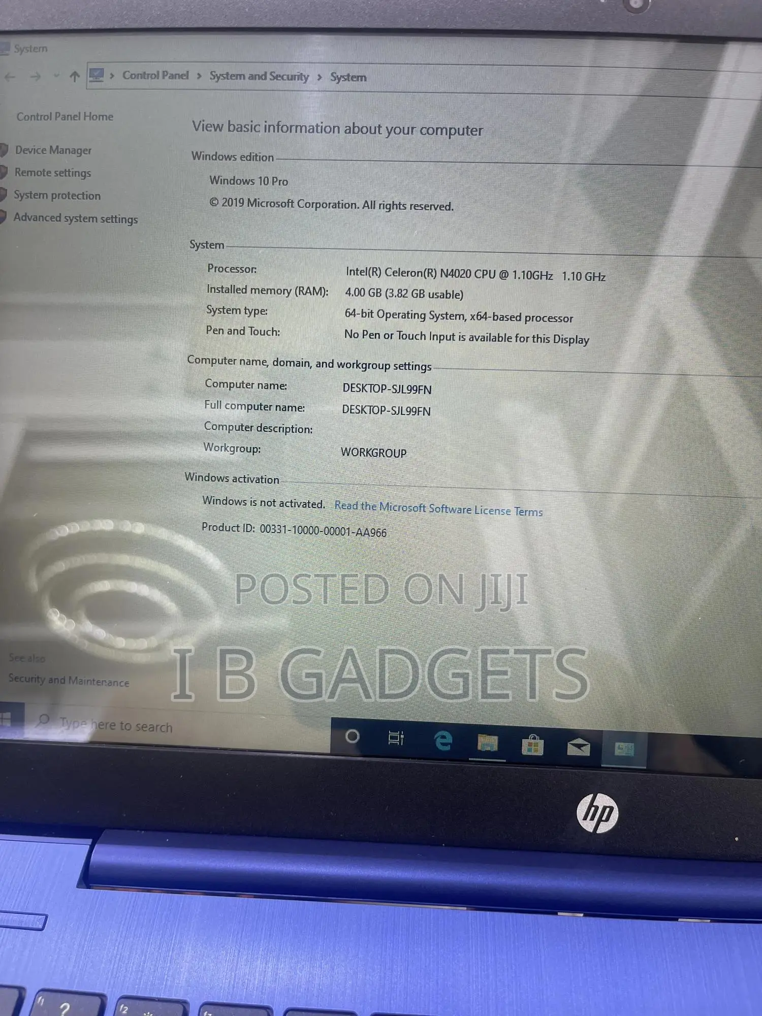Laptop HP Stream 14 4GB Intel Pentium SSD 60GB