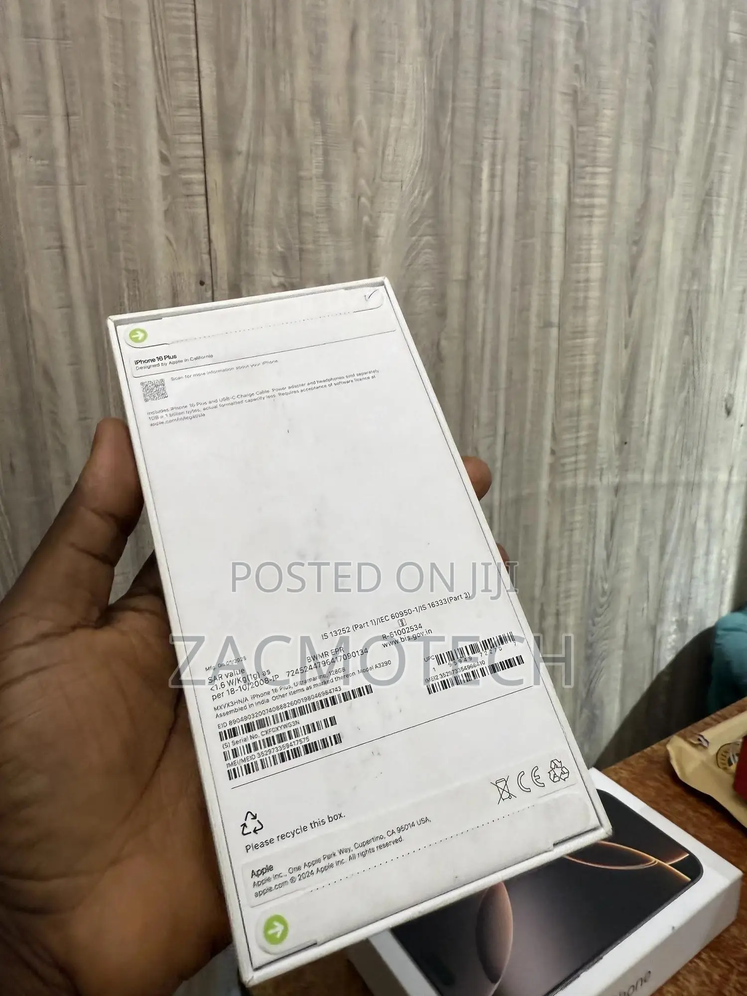 New Apple iPhone 16 Plus 128 GB Blue