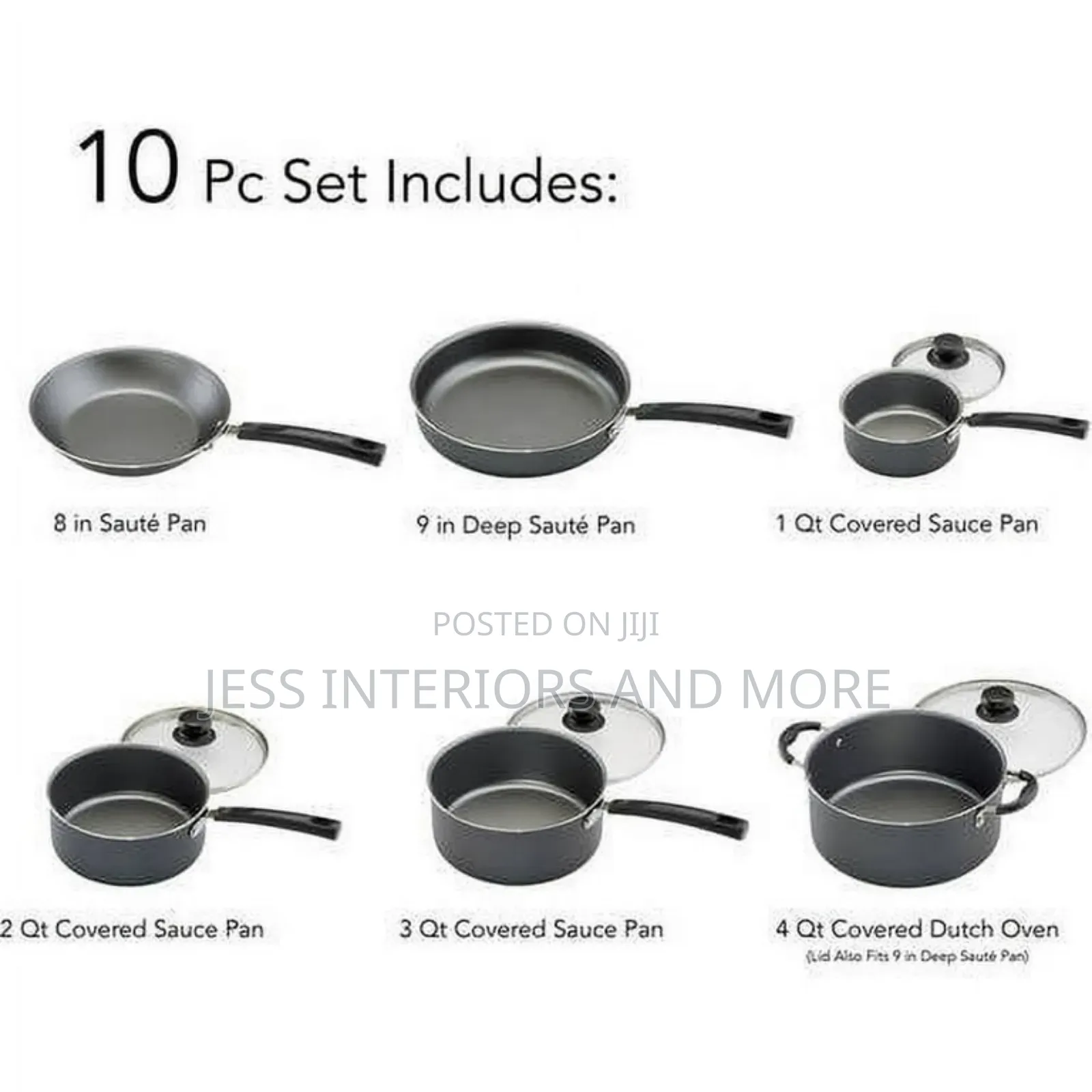Tramontina Primaware Non-Stick Cookware Set, 10 Piece