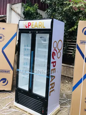 ~ Check Out New Pearl 2 Doors Display Glass PVC-622 Fridge