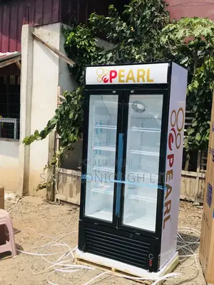 Perfect Neat 2 Doors Glass Display Pearl PVC-622 Fridge