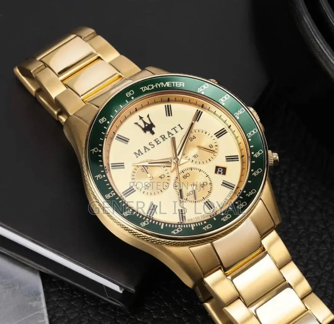 Maserati Sfida Chrono 44mm Gold