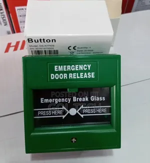 Hikvision Emergency Break Glass Door Release Ds-K7peb Green