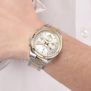 Maserati Men’S Competizione Silver Chronograph Dial Two Tone