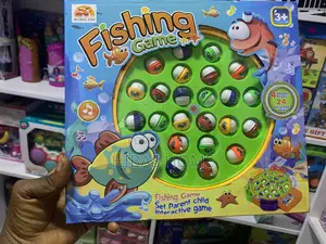 Kids Fishing Game 4 Fishing Poles 24 Fishe Battery Operated
