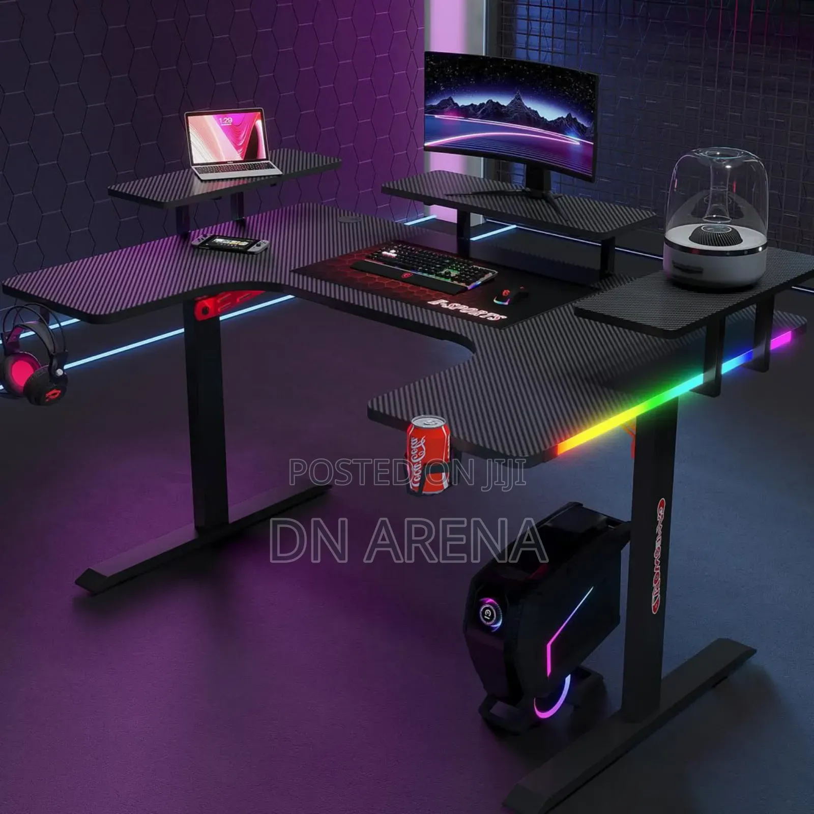1.6m Pro Gaming Computer Desk 106d 1600*1000*740h Mm