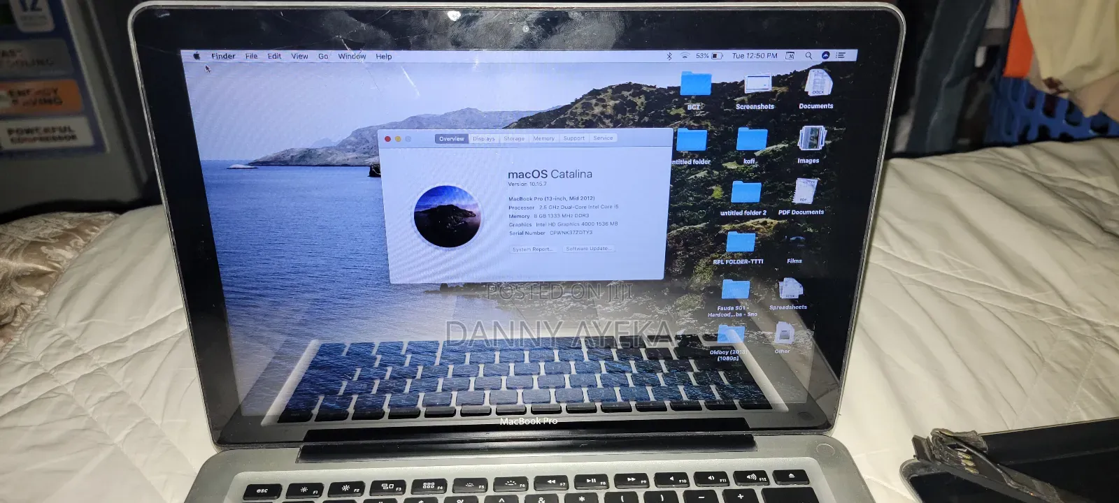 Laptop Apple MacBook 2012 8GB Intel Core I5 SSD 256GB