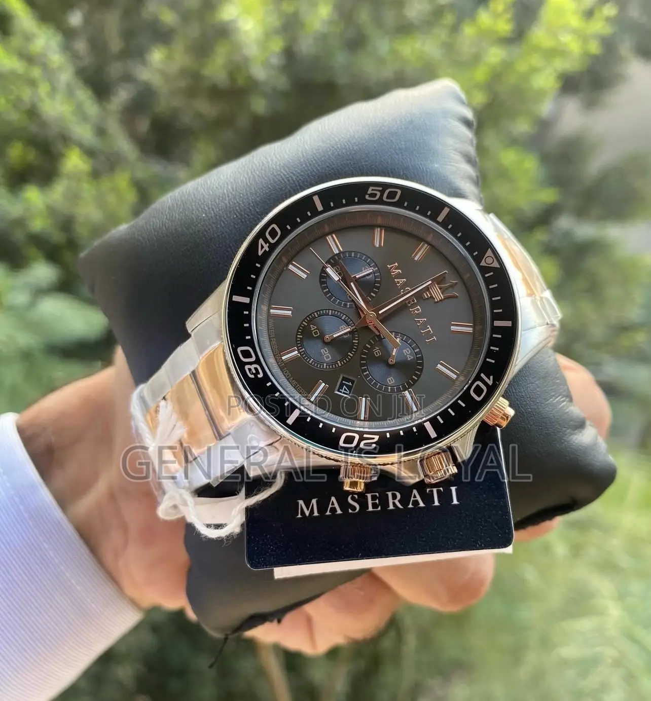 Maserati Sfida Chronographe, 44 Mm Black Dial