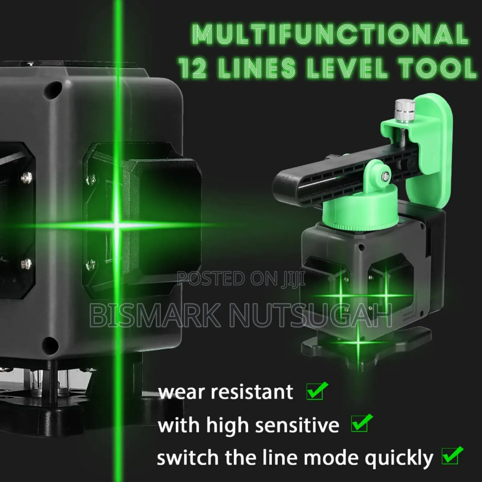 Laser Level 16 Lines 360 Green Beam Self-Leveling