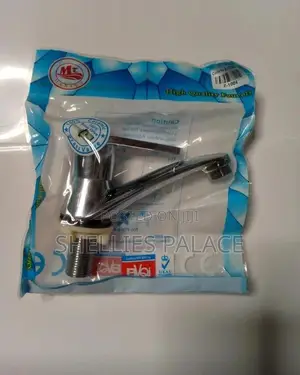 Photo - Wall Bib Tap (Z-1004). Stainless Steel. Quarter Turn Ceremic