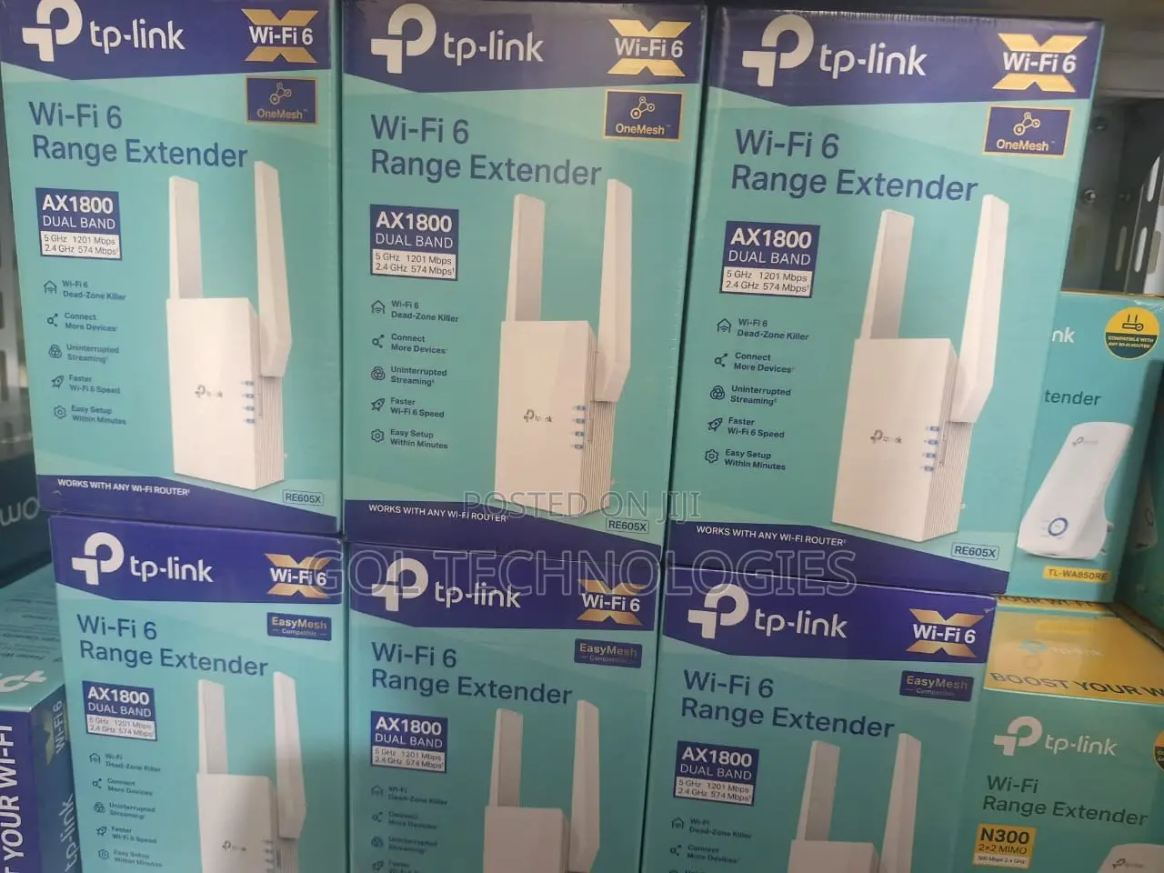 Tp-Link Re605x Ax1800 Wi-Fi 6 Range Extender High Speed
