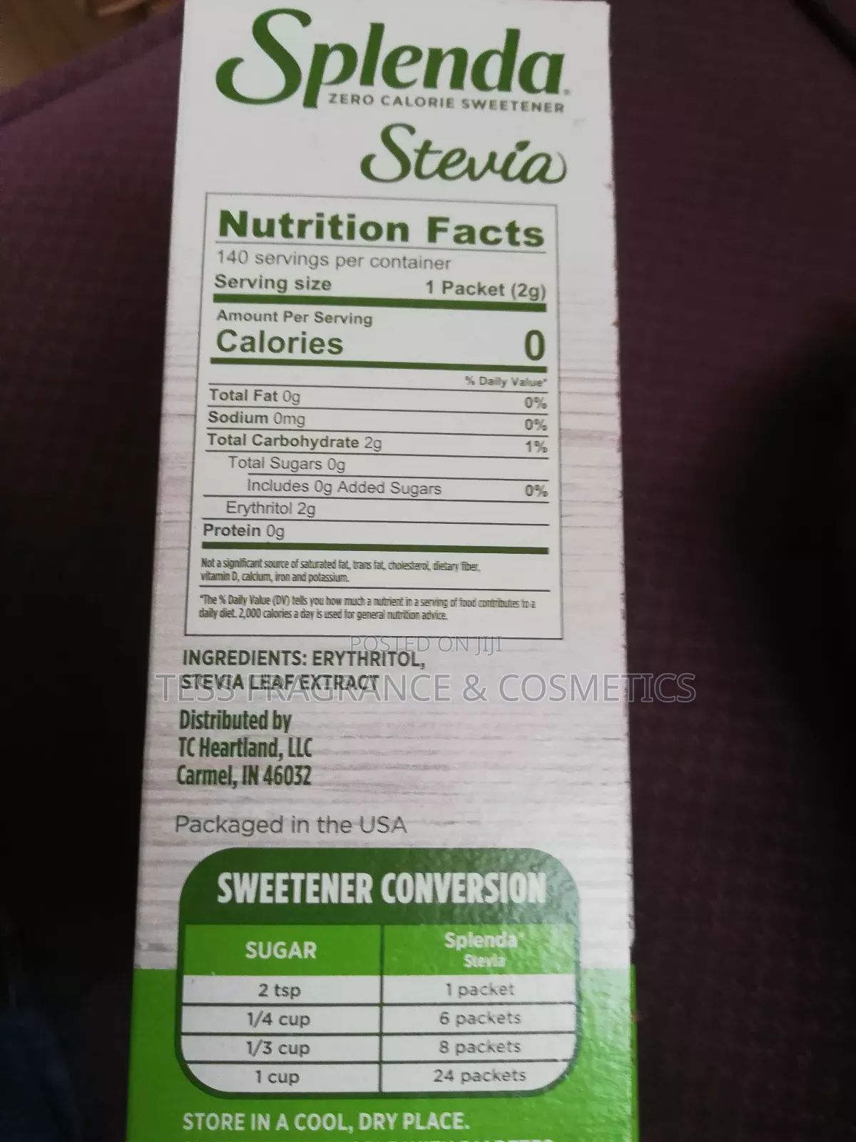 Splenda Stevia Sweetener,