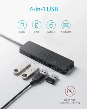 Anker 4 Port Usb 3.0 Hub Extension Used