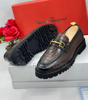 Salvatore Ferragamo High Sole Dark Brown Men’S Shoe