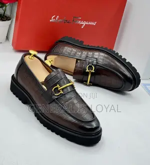 Salvatore Ferragamo High Sole Dark Brown Men’S Shoe