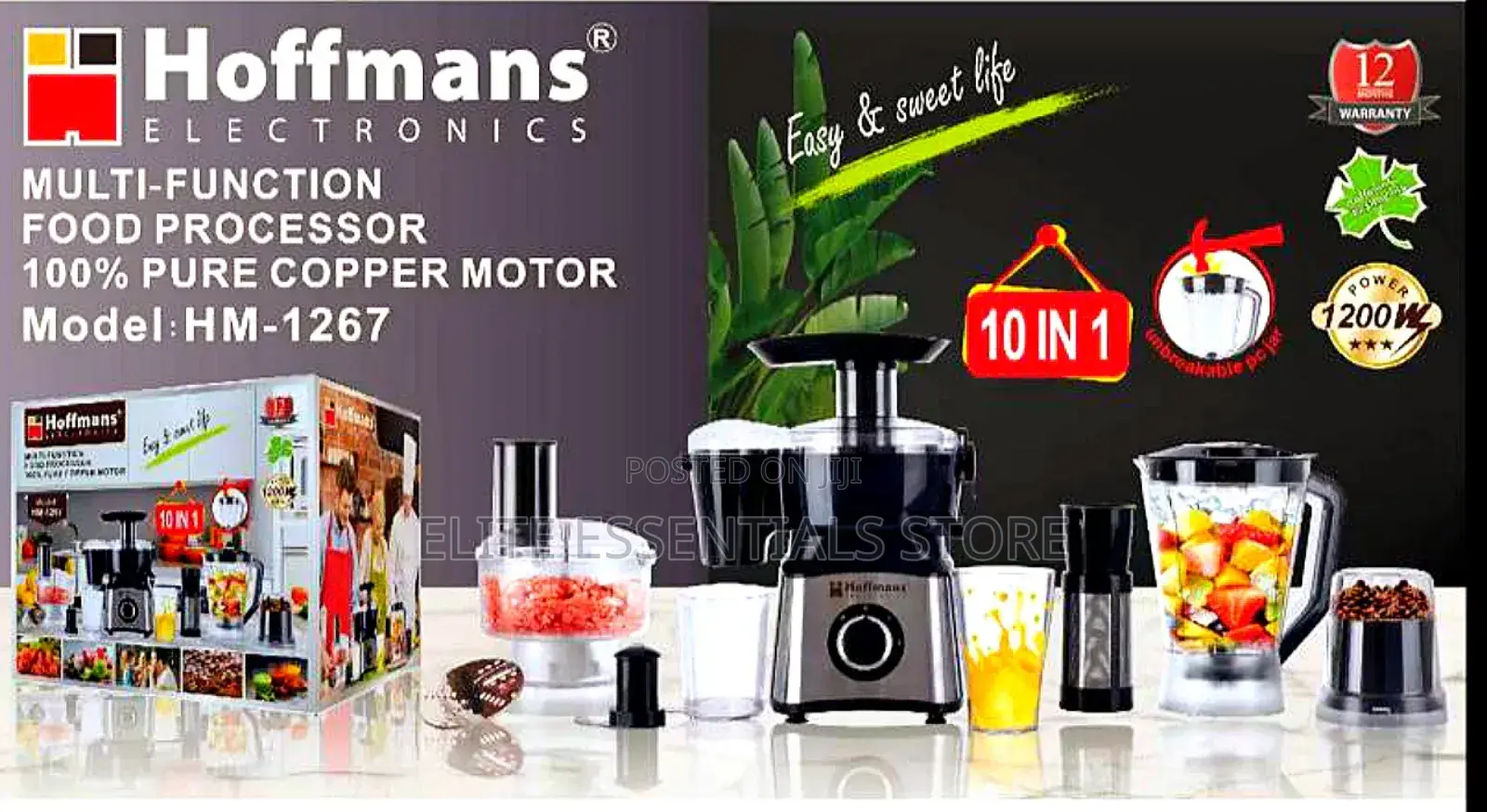 10 in 1 Blender Juicer Grinder Chopper Food Processor
