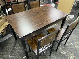 Wooden Dining Table With Four Chairs Available in Stock