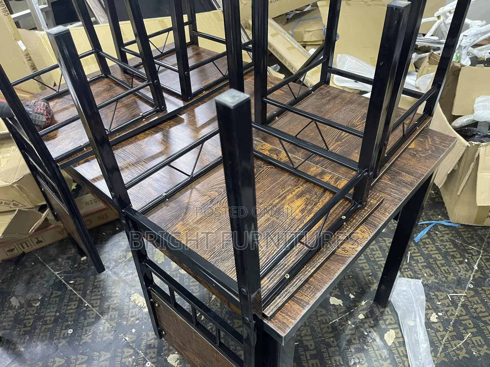 Wooden Dining Table With Four Chairs Available in Stock
