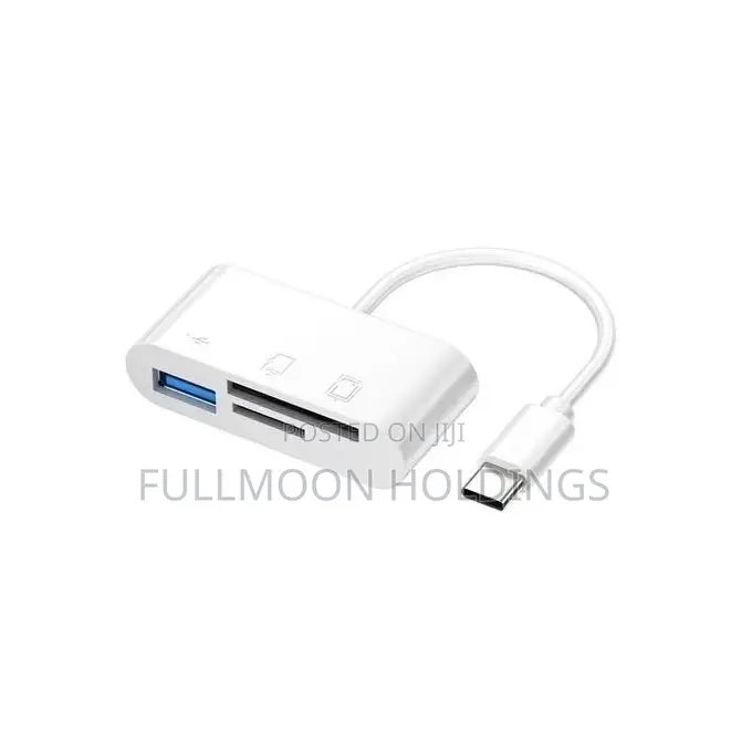 Usb 3.0 Type-C 3-in-1 Otg Card Reader for Phone and Computer