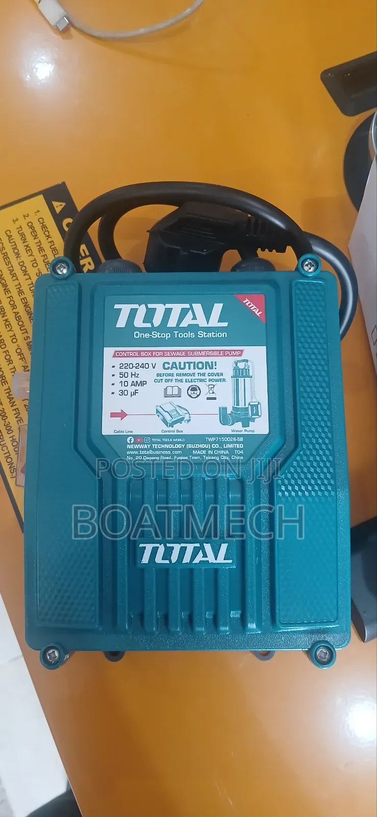 2.0hp Total Sewage Pump With Control Box