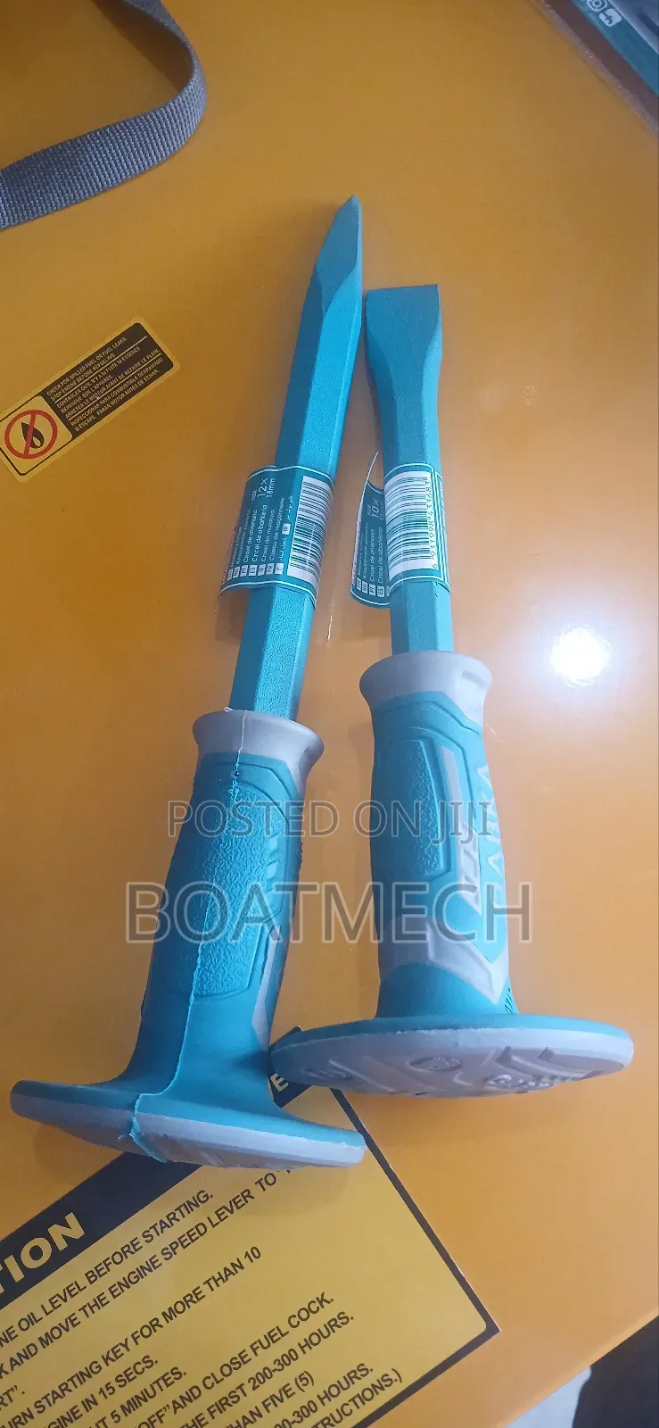 Gabka Round And Flat Masonry Chisel