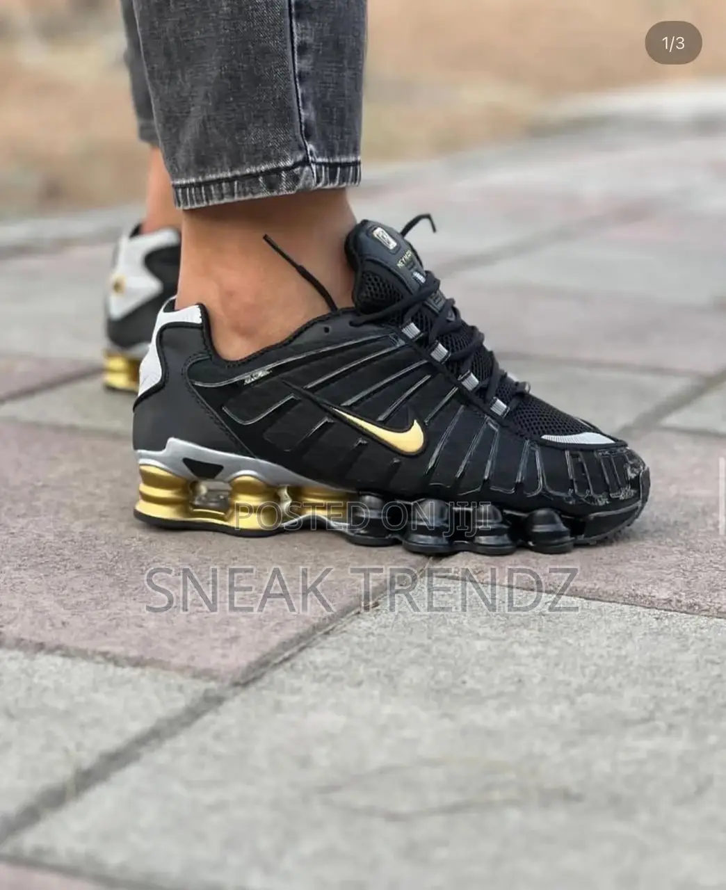 Air Nike Shox Max Black Gold