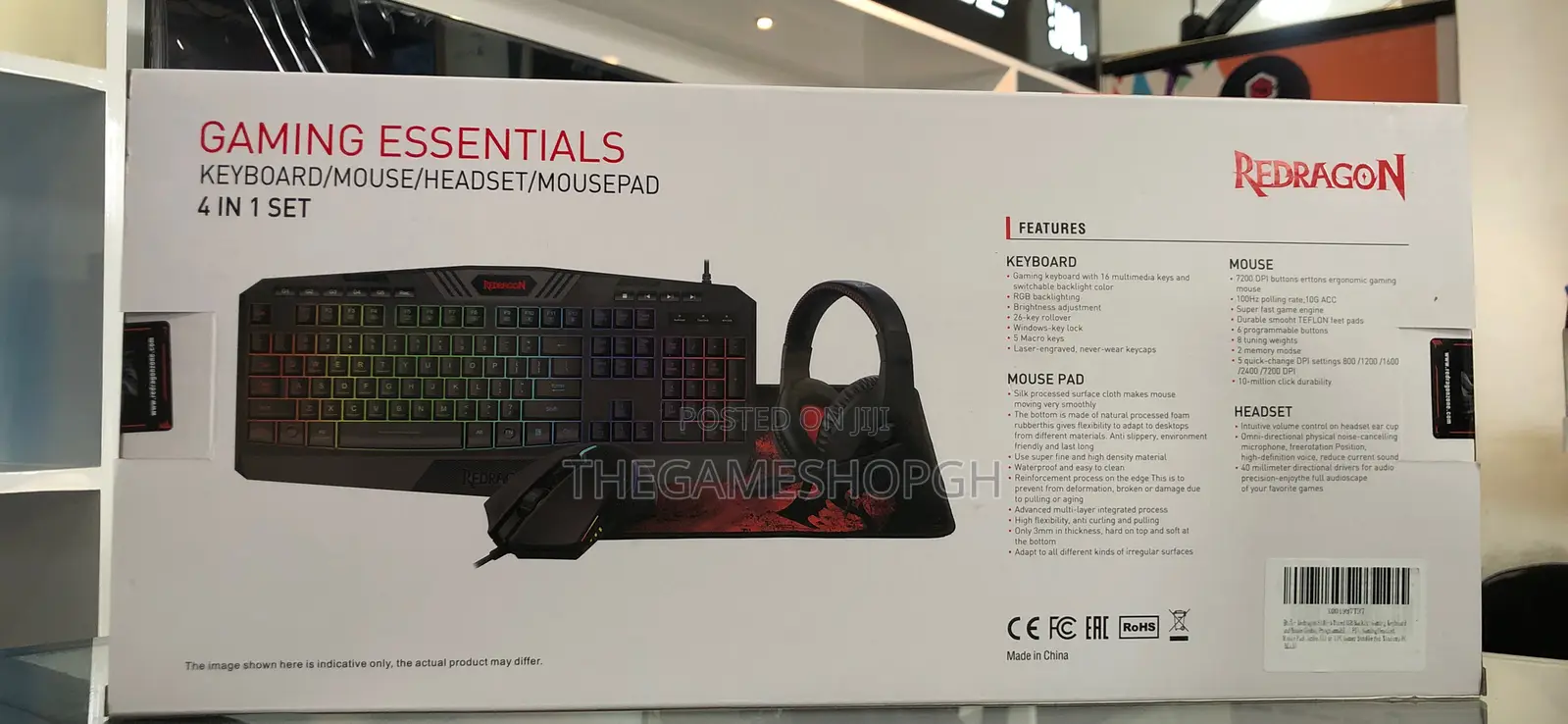 Redragon 4 in 1 Gaming Combo
