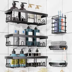 Adhesive 6packs Shower Caddy Organizer for Bathroom