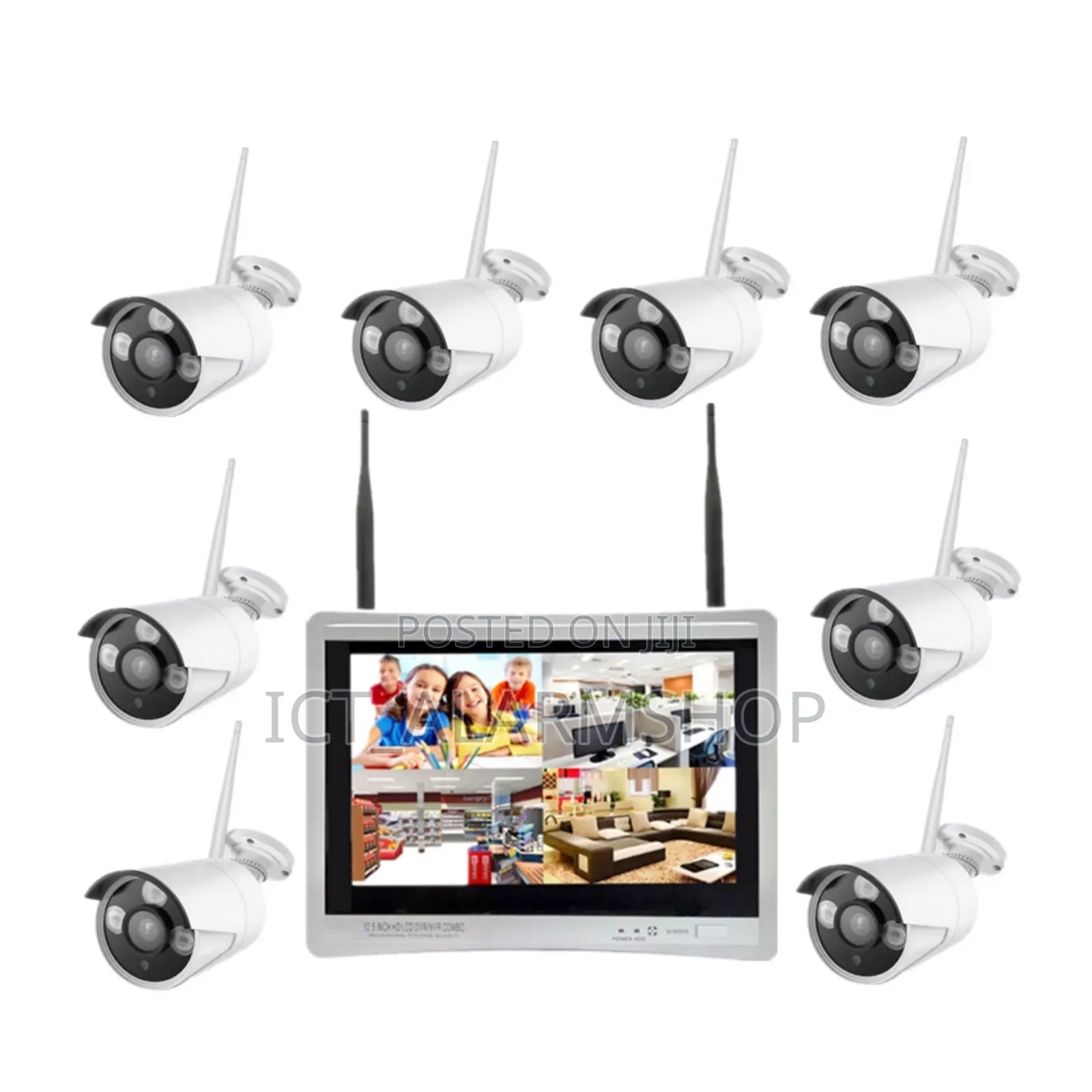 CCTV Ip Camera Kit + NVR Monitor