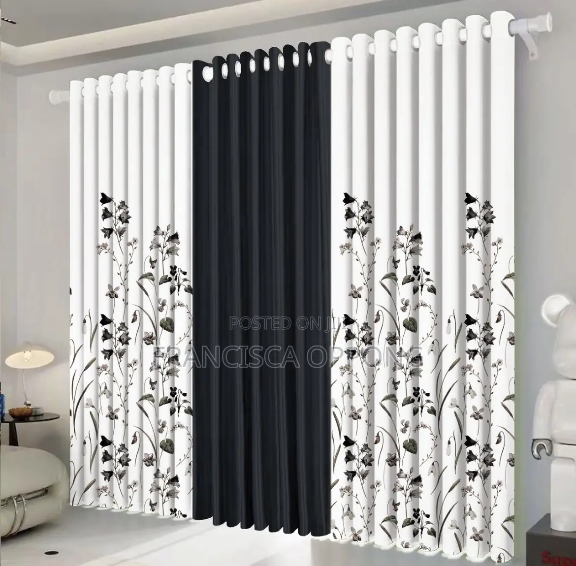 Outstanding 3 in 1 Curtains (Available in Colors)