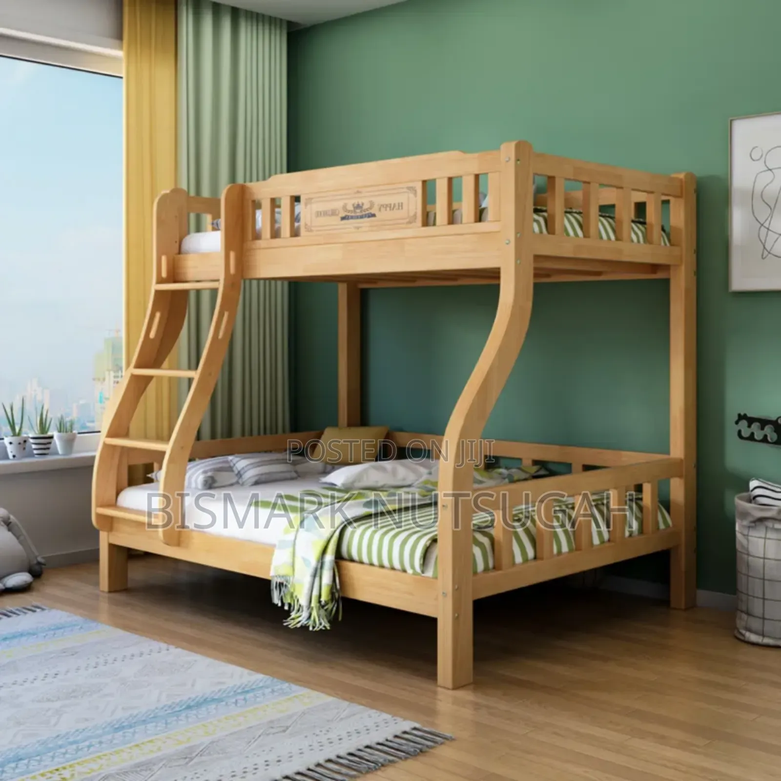 Wooden Bunk Bed Frame Dormitory