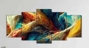 3d Wall Art Print Abstract Oil Canvas Frame