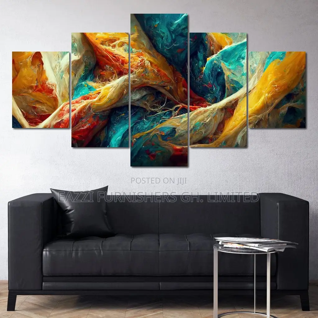 3d Wall Art Print Abstract Oil Canvas Frame