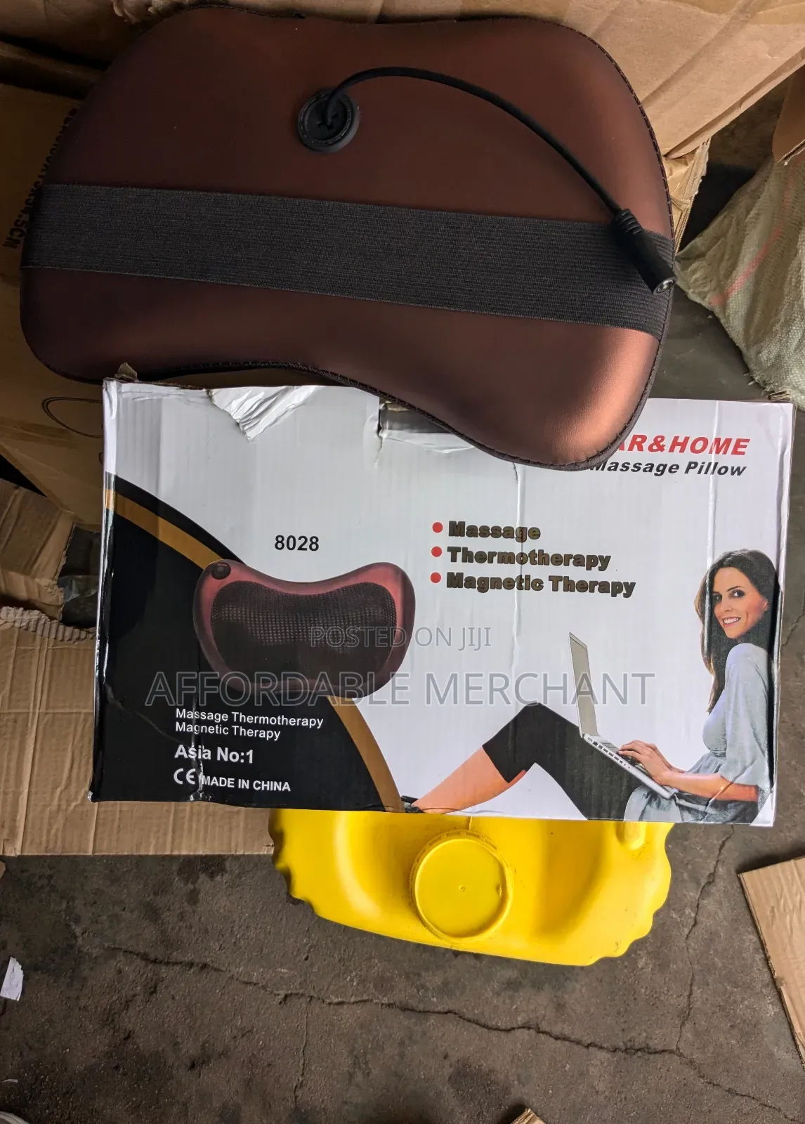 Electric Massaging Pillow For Neck Back (Home/Car)