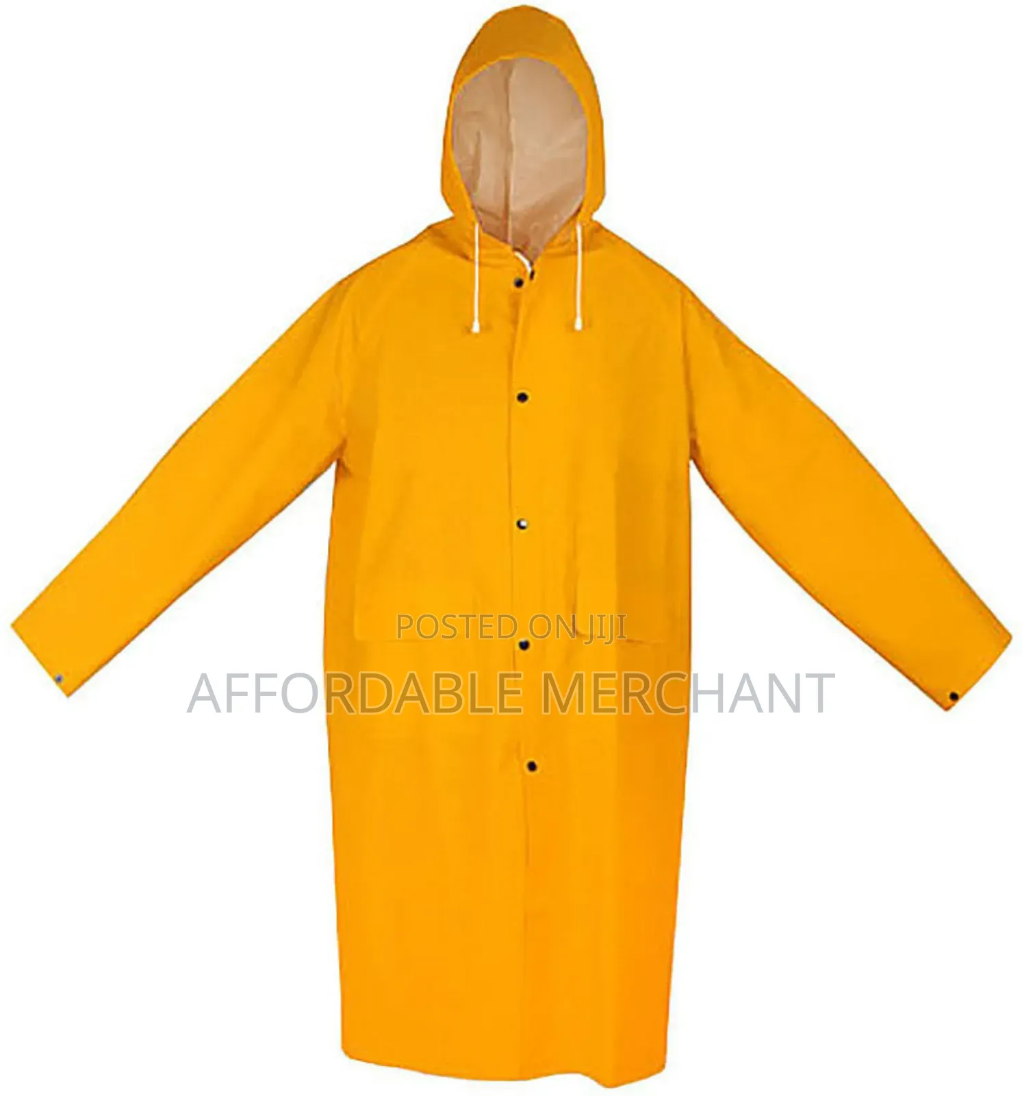 Long-sleeve Raincoat With Hood