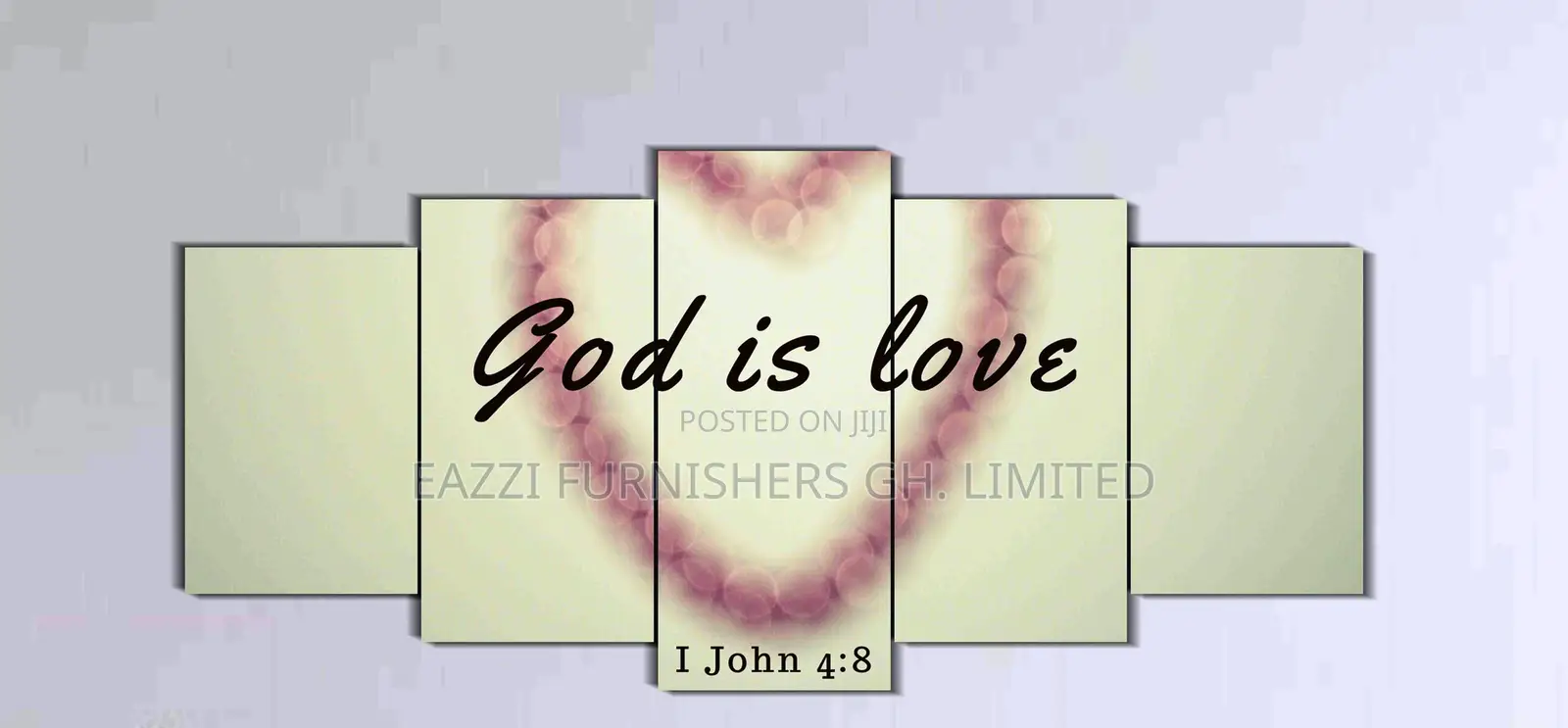 3d Wall Arts God Is Love Frame Canvas Panels