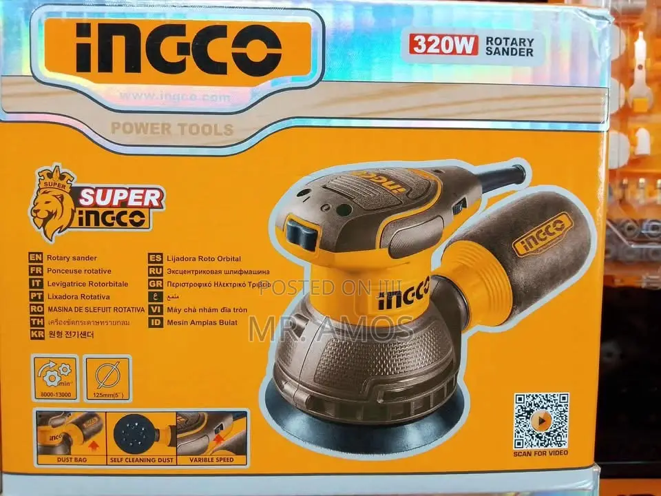 320 Watts Rotary Sander + 5pcs Free Sand Papers - Rs3216