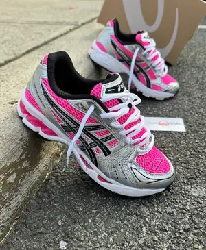 Asics Gel Pink Black Silver N White