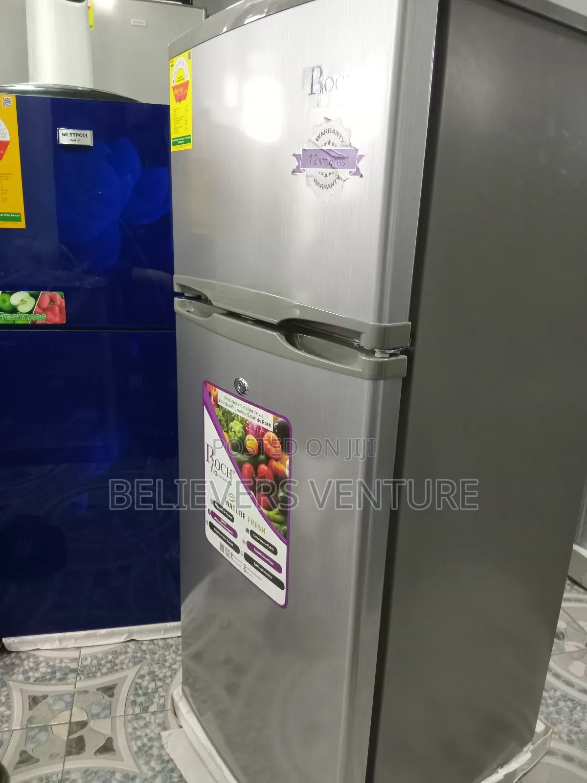Live Smarter Roch Double Door Fridge 117l Fridge Roch