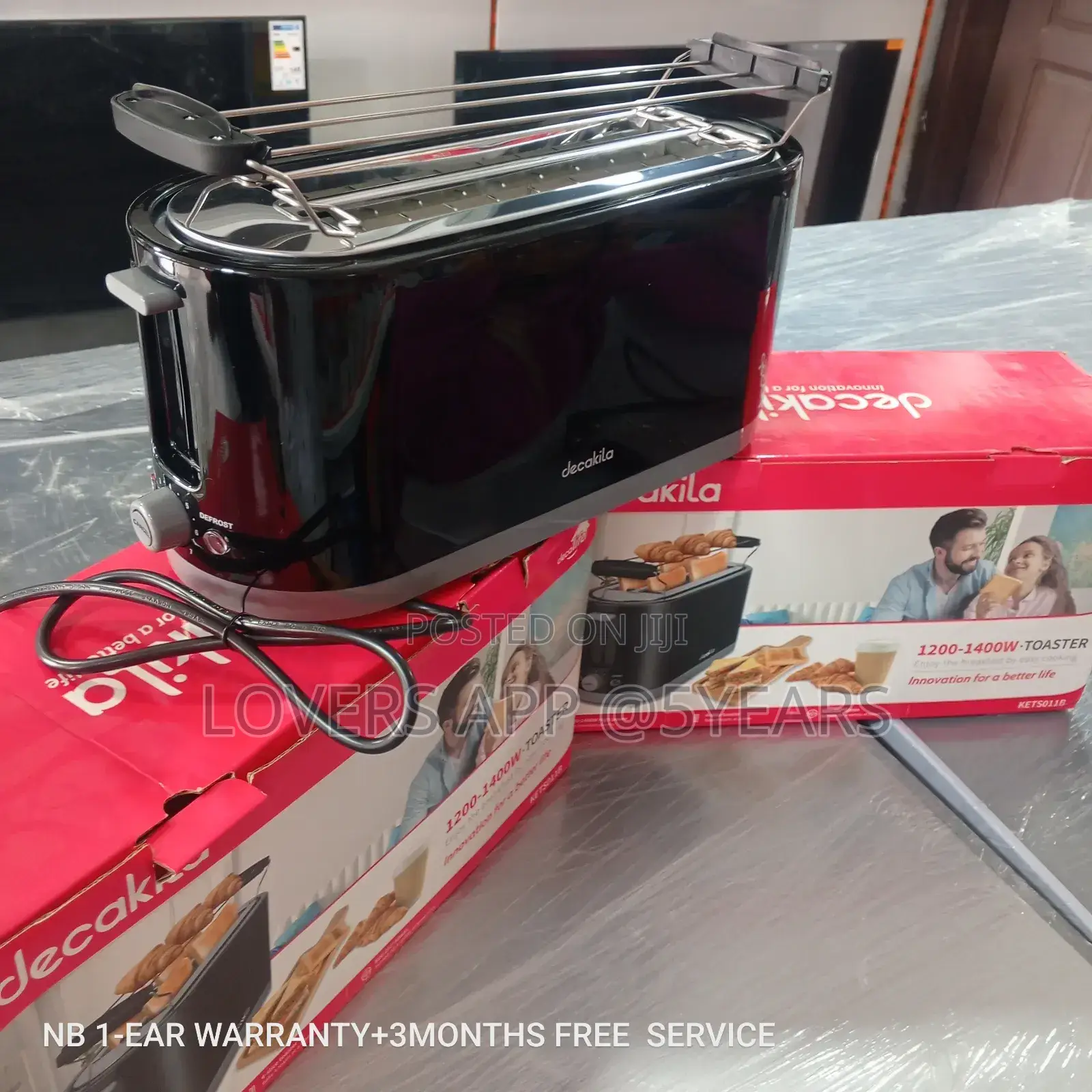 Energy Saving Decakila Toaster 1200-1400w