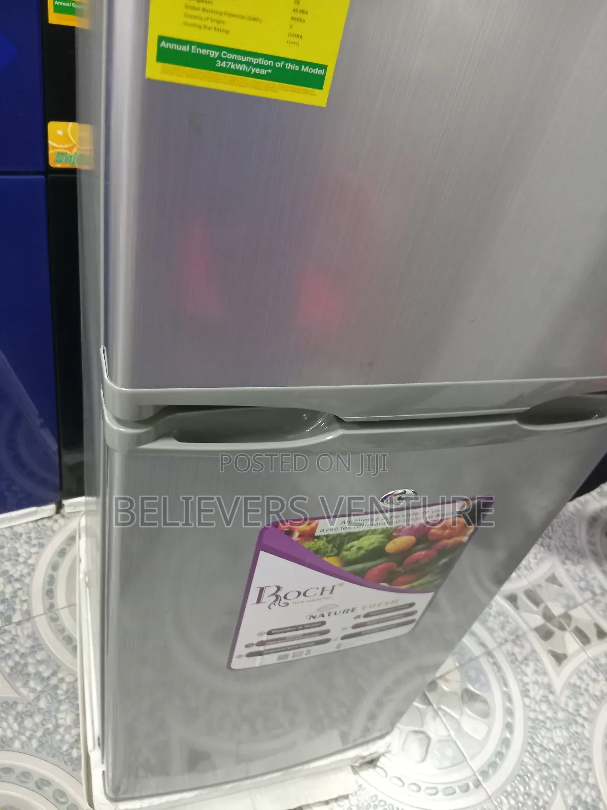 Roch Remarkable 117l Double Door Top Freezer Fridge