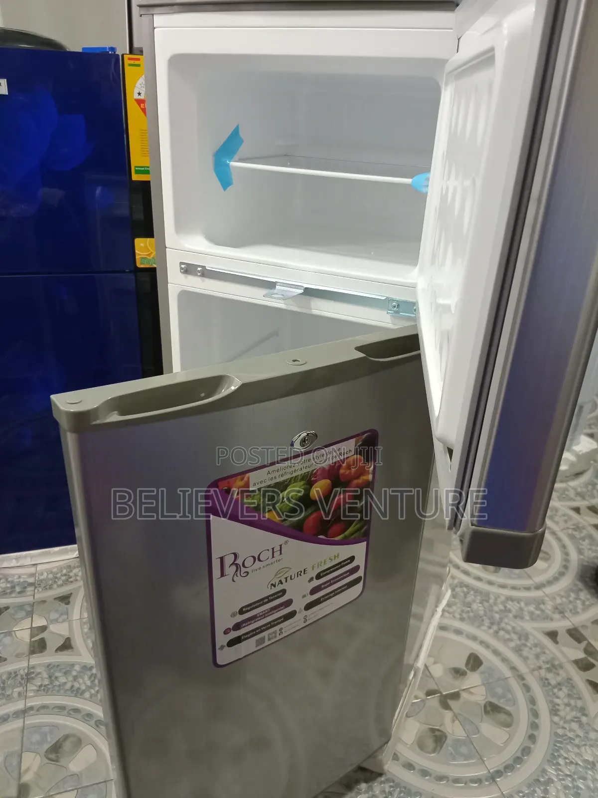 Strong Compressor Roch Double Door Fridge 117l Fridge