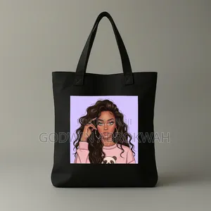 Picture Print Canvas Tote Bag