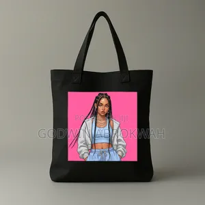 Picture Print Canvas Tote Bag